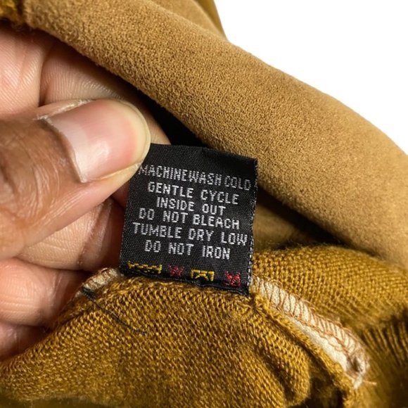 Cigliano Collezione Italy Men's Camel Color Block 1/4 Zip Pullover - Picture 7 of 9